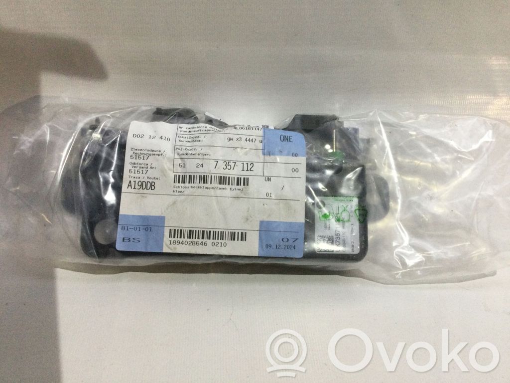 Zamek klapy tylnej / bagażnika   7357112,120DX,320DX,330DX,330IX,51247357112,530DX,530IX,540IX,M40DX,M40IX,M50DX,M50IX,M550DX