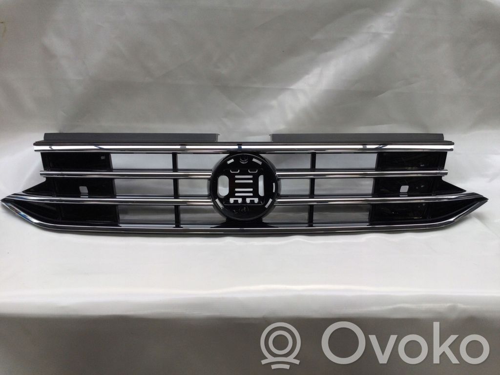 Volkswagen Tiguan Allspace Etupuskurin ylempi jäähdytinsäleikkö 