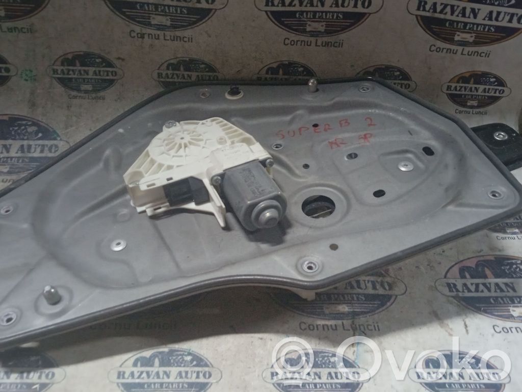 Skoda Superb B6 (3T) Alzacristalli della portiera posteriore con motorino 