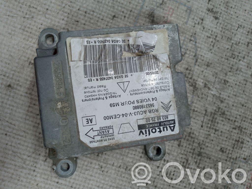 Citroen Berlingo Sterownik / Moduł Airbag 