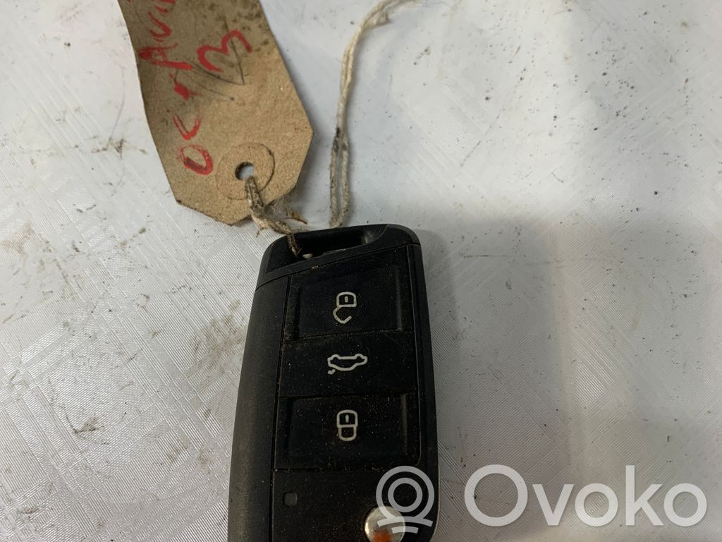 Skoda Octavia Mk3 (5E) Zündschlüssel / Schlüsselkarte 
