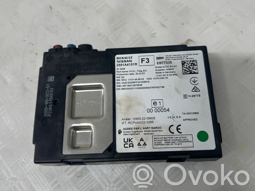 Unidad de control/módulo de bluetooth   2591A4151R,101195,2591A4151R