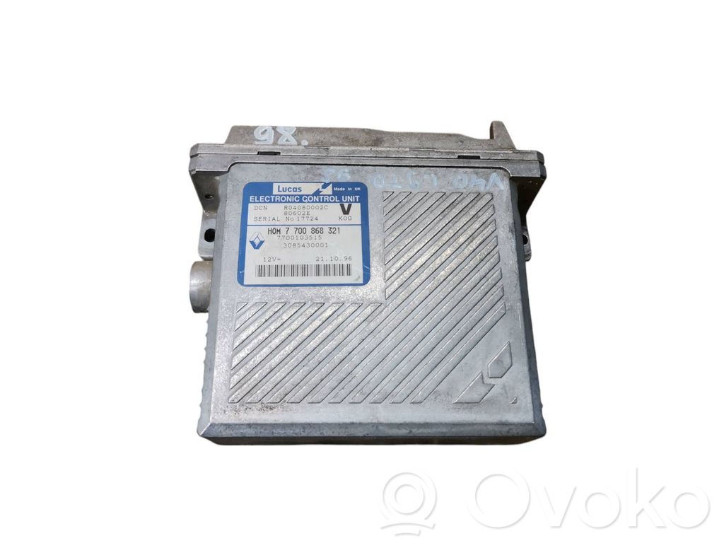Engine control unit/module   7700868321,7700103515,3085430001