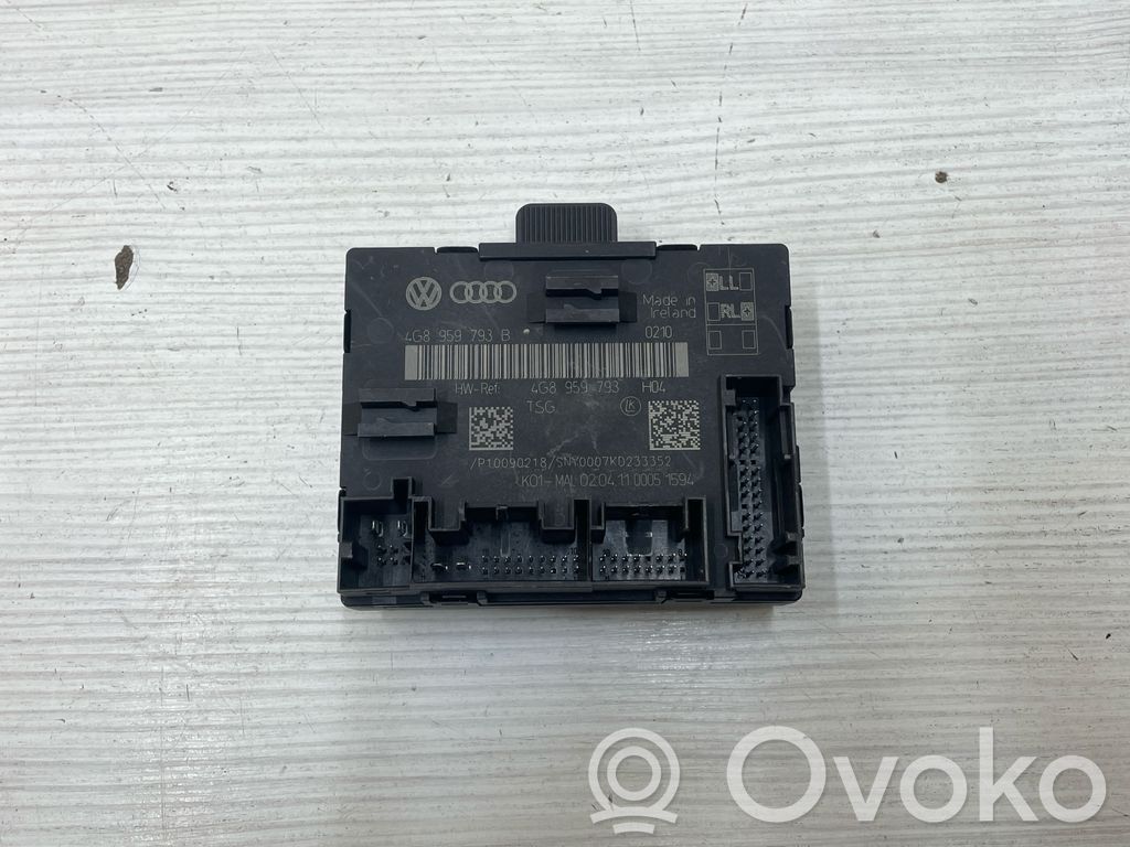 Unité de commande module de porte   4G8959793,4G8959793B