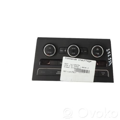 Seat Leon (5F) Gaisa kondicioniera / klimata kontroles / salona apsildes vadības bloks (salonā) 