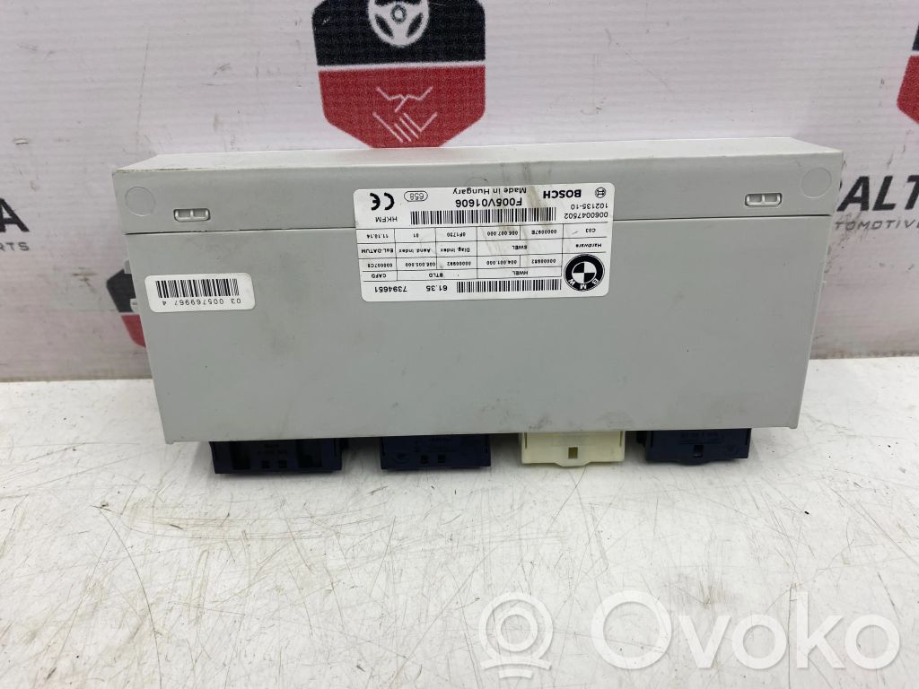 BMW 5 F10 F11 Tailgate/trunk control unit/module 