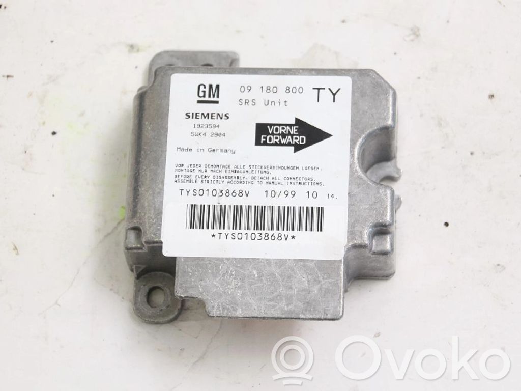 Airbag control unit/module   9180800,9180800,9192915,6237061,9180800,9192915