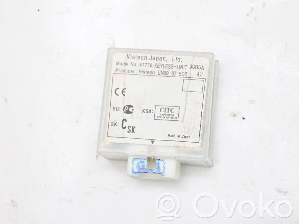 Central console control unit   UN09675D2,UN09675D2,UN09675D2