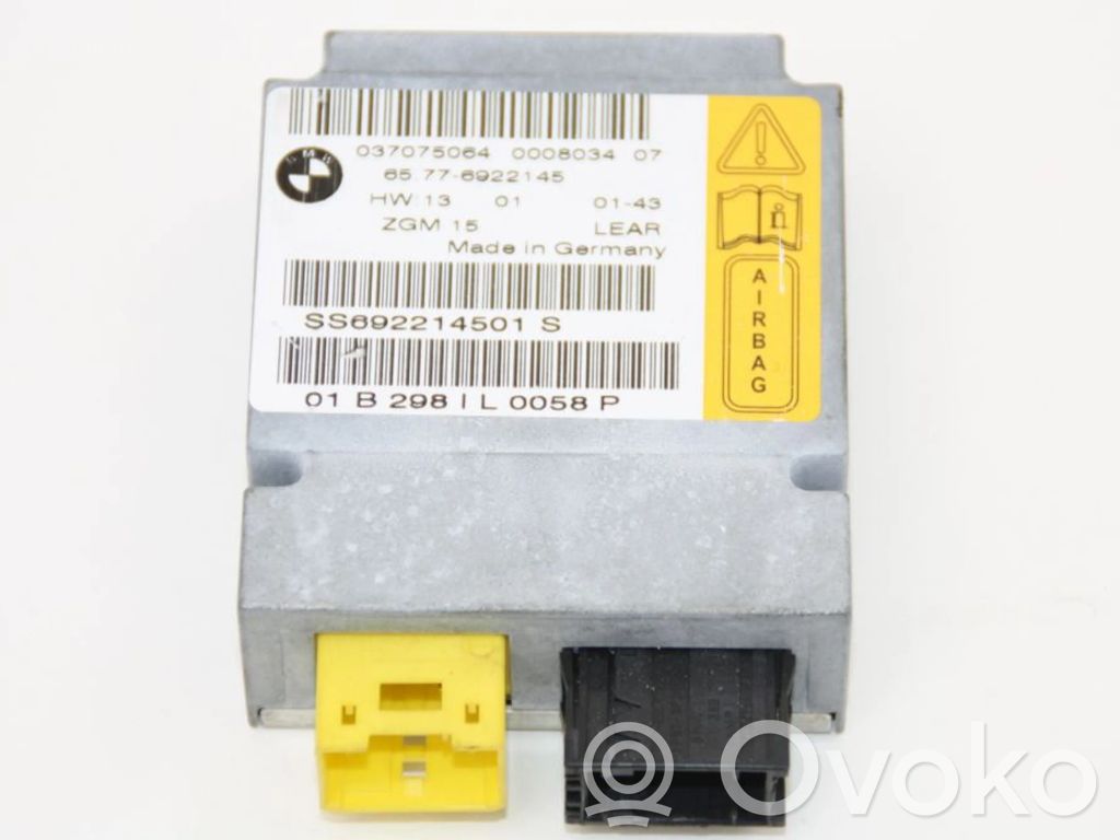 BMW 7 E65 E66 Airbag control unit/module 