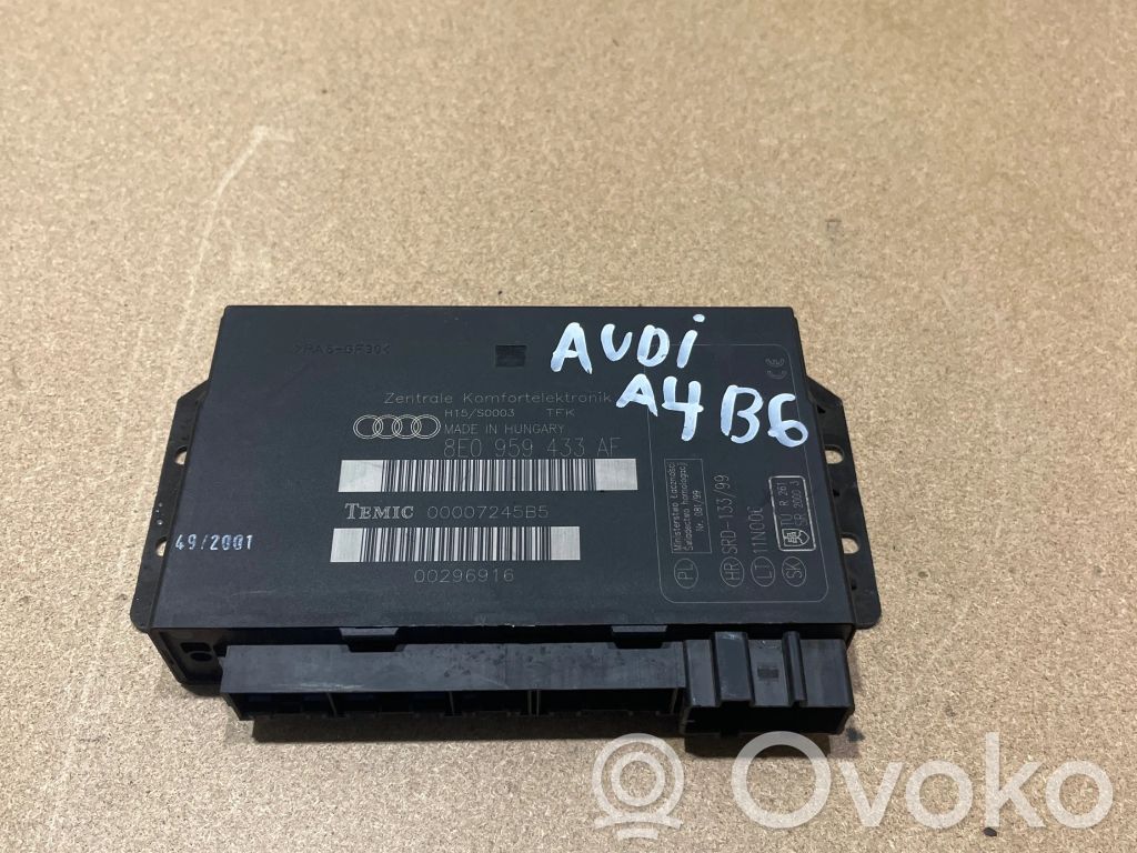 Audi A4 S4 B6 8E 8H Komforta modulis 