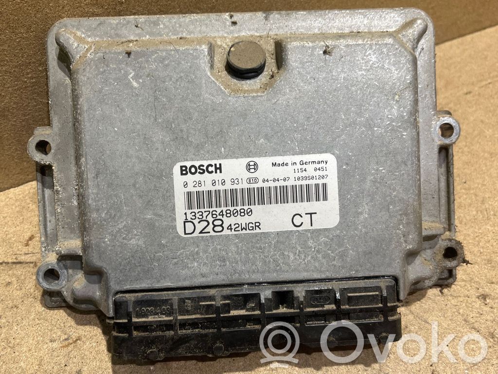 Peugeot Boxer Engine control unit/module 
