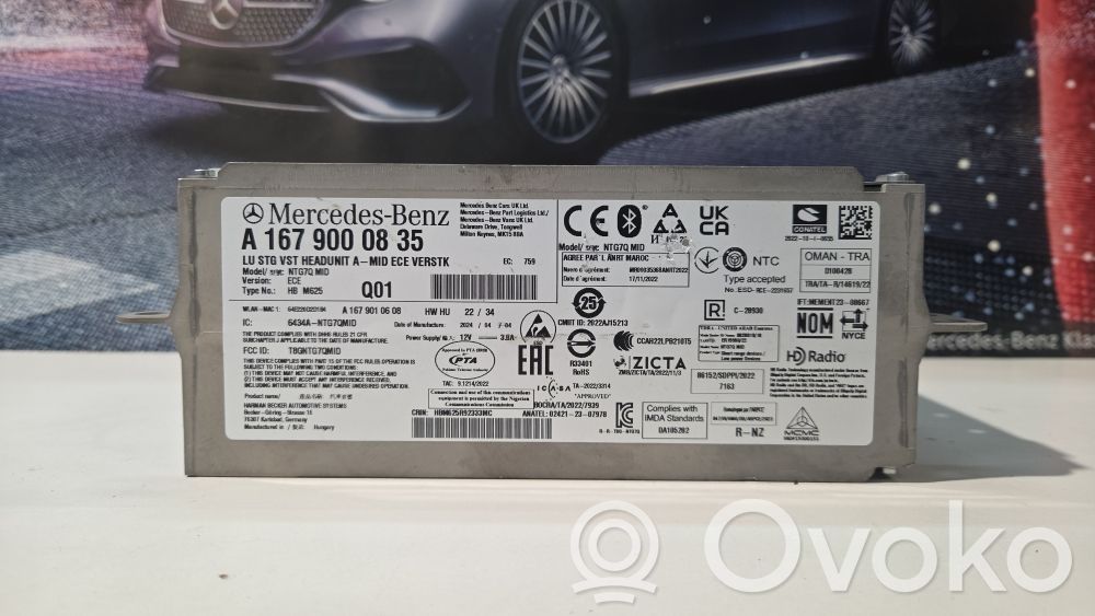Mercedes-Benz GLE W167 Panel / Radioodtwarzacz CD/DVD/GPS 