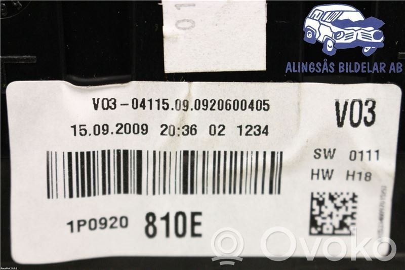 Seat Leon (1P) Speedometer (instrument cluster) 