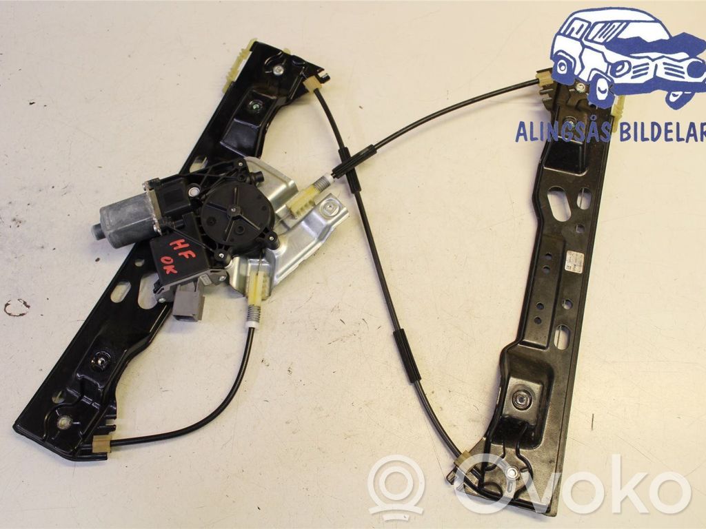 Front door window regulator with motor   12823439,12823439