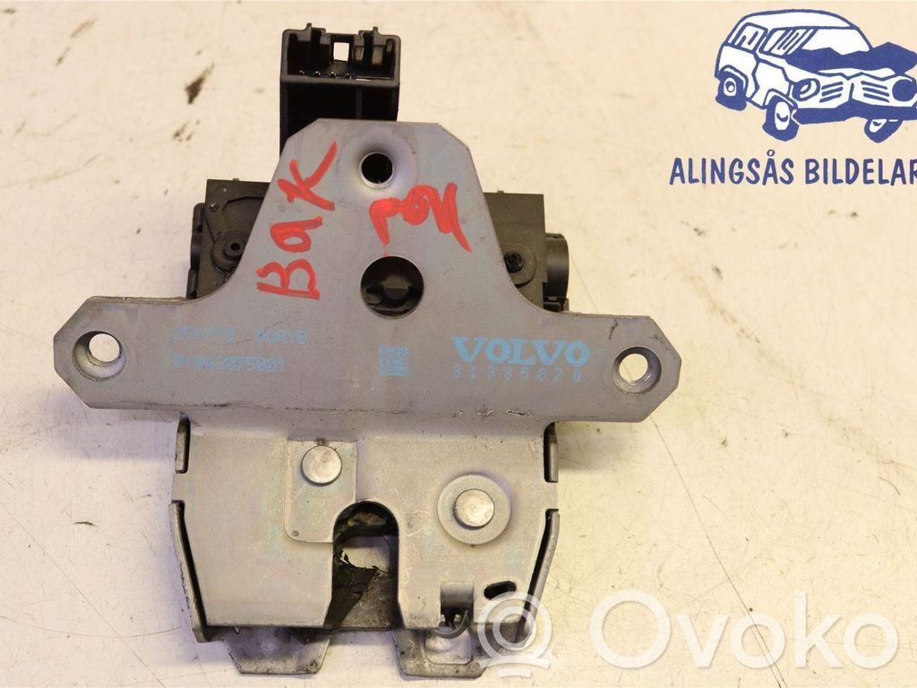 Volvo V40 Blocco/chiusura/serratura del portellone posteriore/bagagliaio 