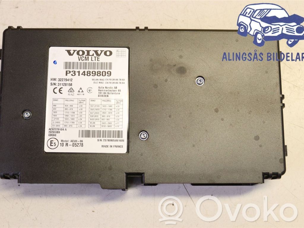 Other control units/modules   36003310,P31489809,P31489809