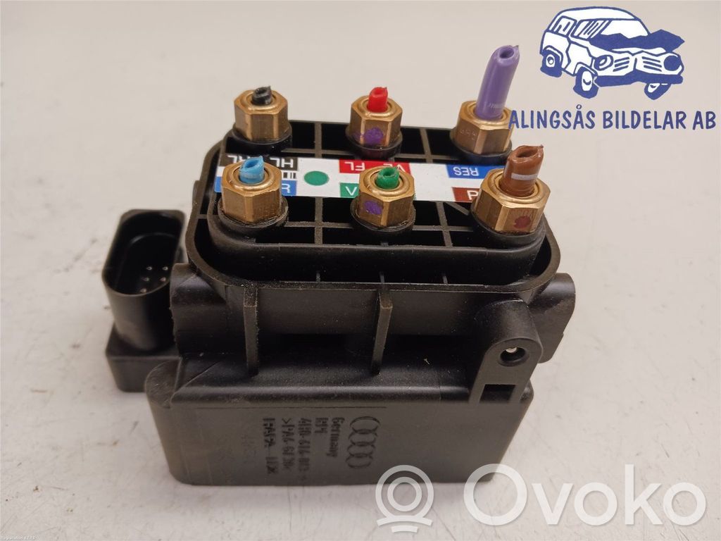Audi A6 Allroad C7 Rozdzielacz / Blok zaworowy zawieszenia pneumatycznego osi tylnej 