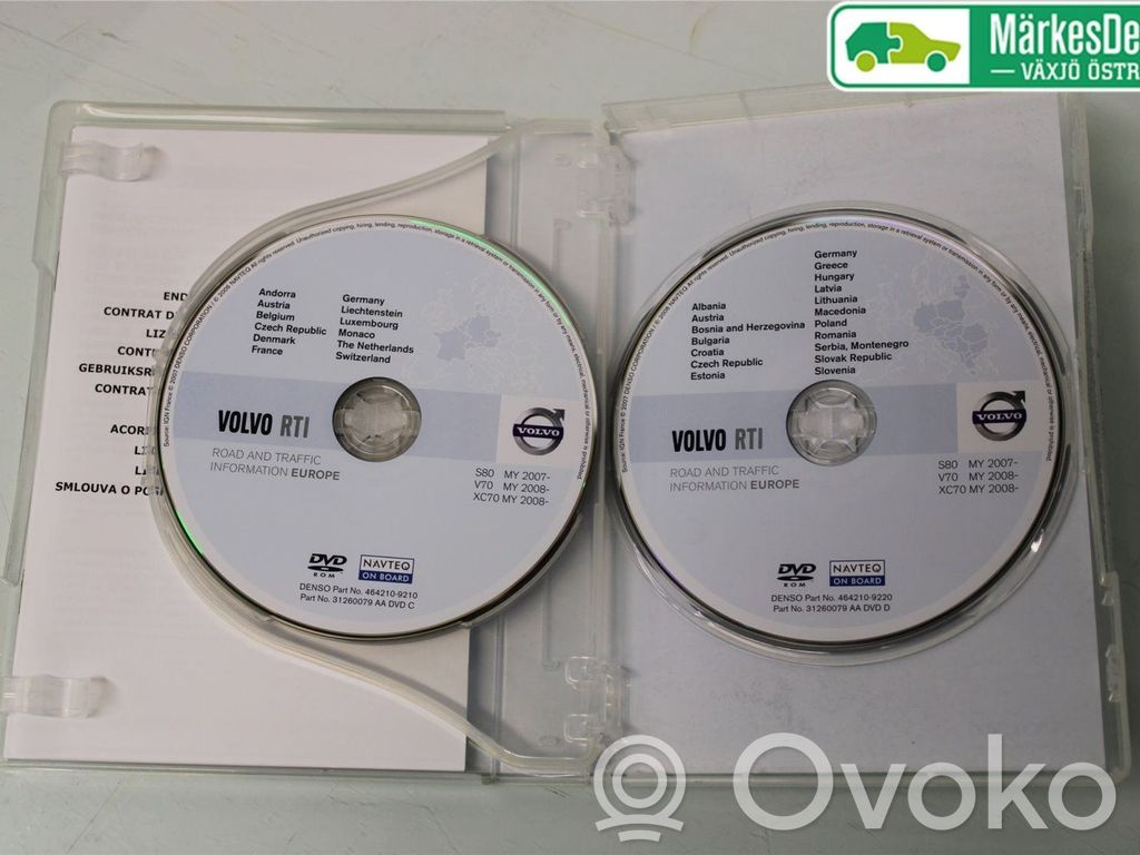 Mapas de navegación CD/DVD   31489416,31260079,31260079