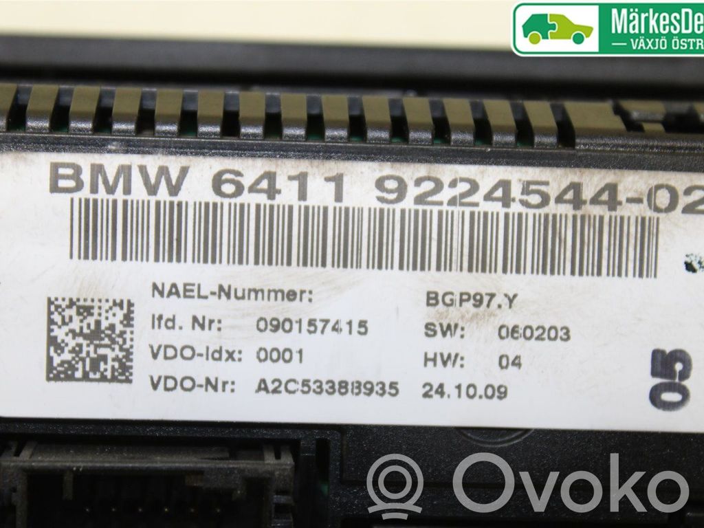 BMW 3 E90 E91 Climate control unit 