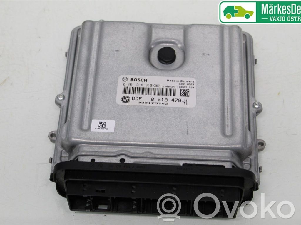 BMW 5 F10 F11 Injection control unit/module 