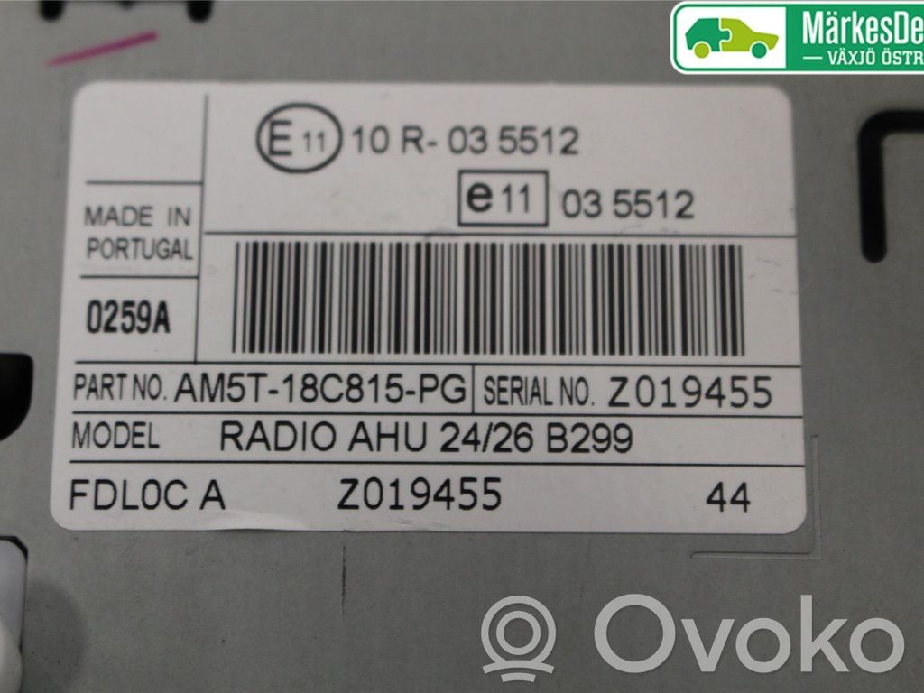 Ford Fiesta Radio/CD/DVD/GPS head unit 