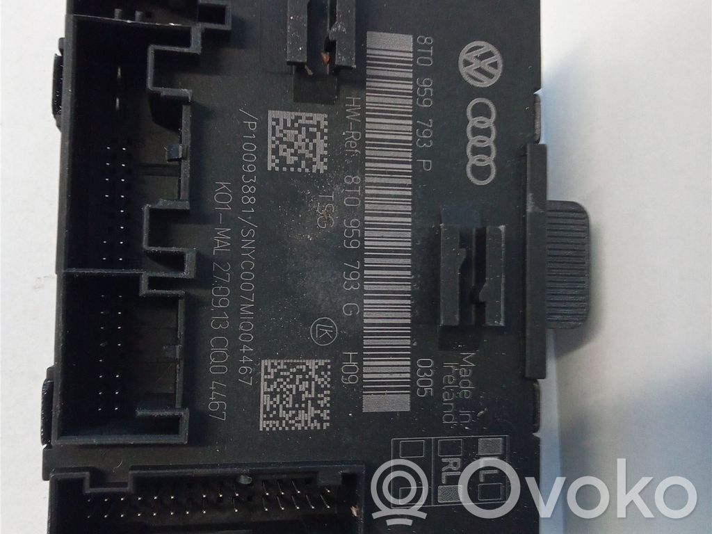 Unité de commande module de porte   8T0959793P,8T0959793P,8T0959793P