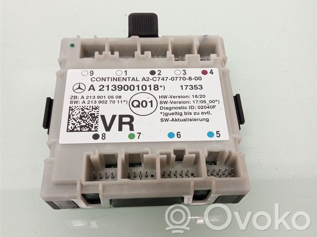 Mercedes-Benz E W213 Oven ohjainlaite/moduuli 