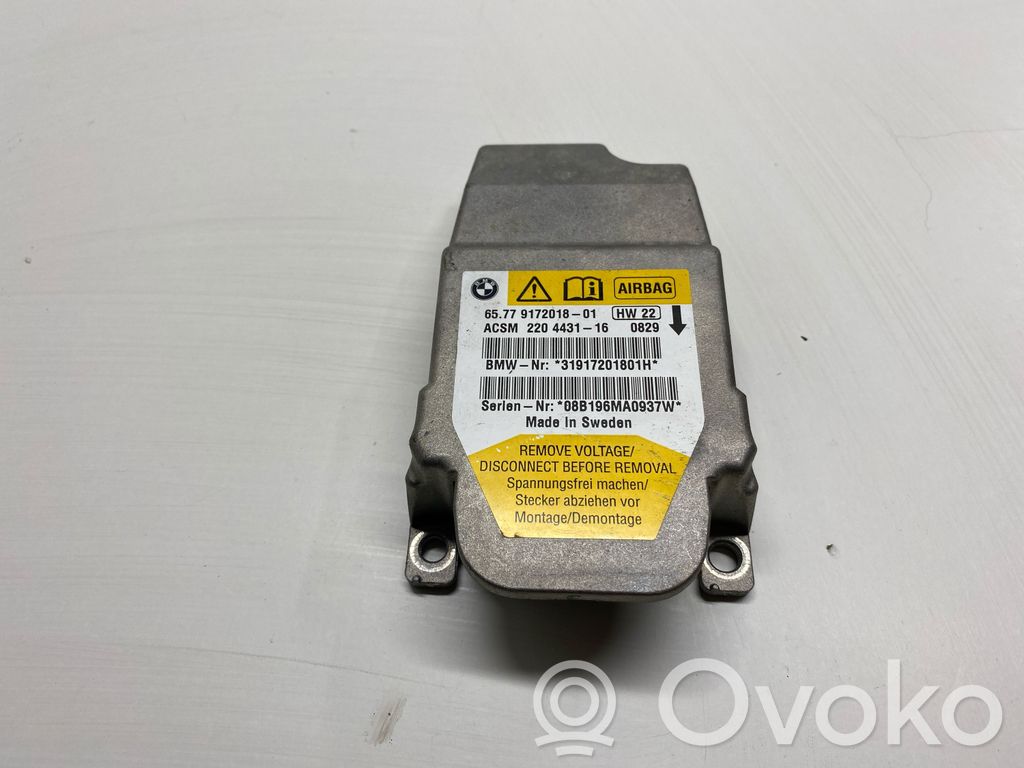 Airbag control unit/module   9172018,220443116,31917201801H