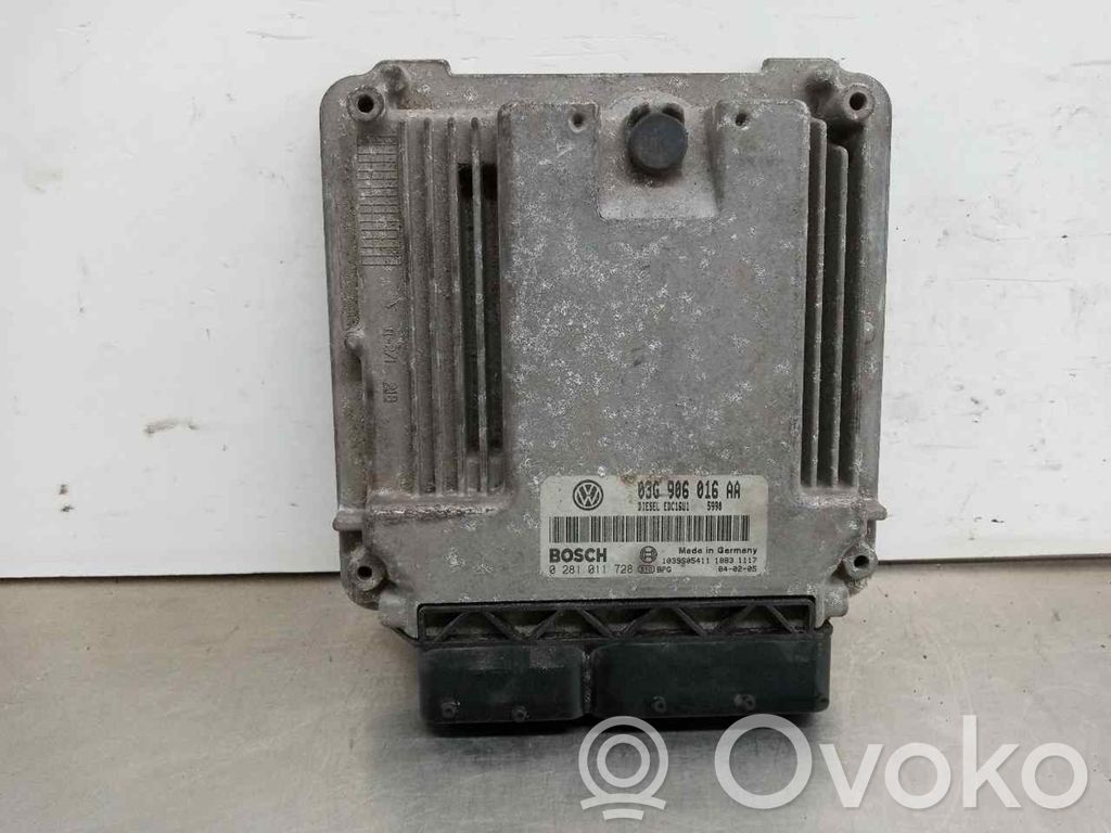 Engine control unit/module   03G906016AA,0281011728