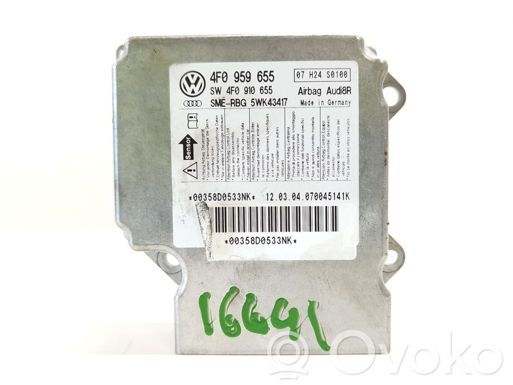 Module de contrôle airbag   4F0959655
