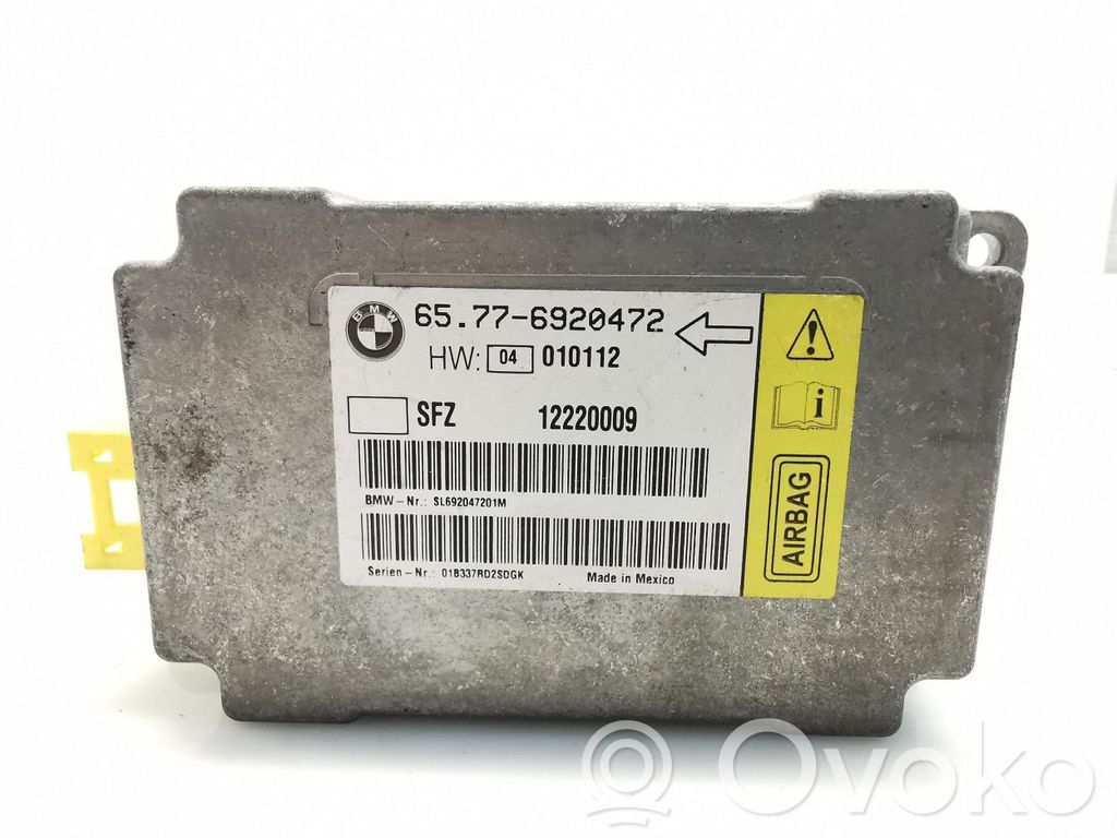 Unidad de control/módulo del Airbag   65776920472,12220009