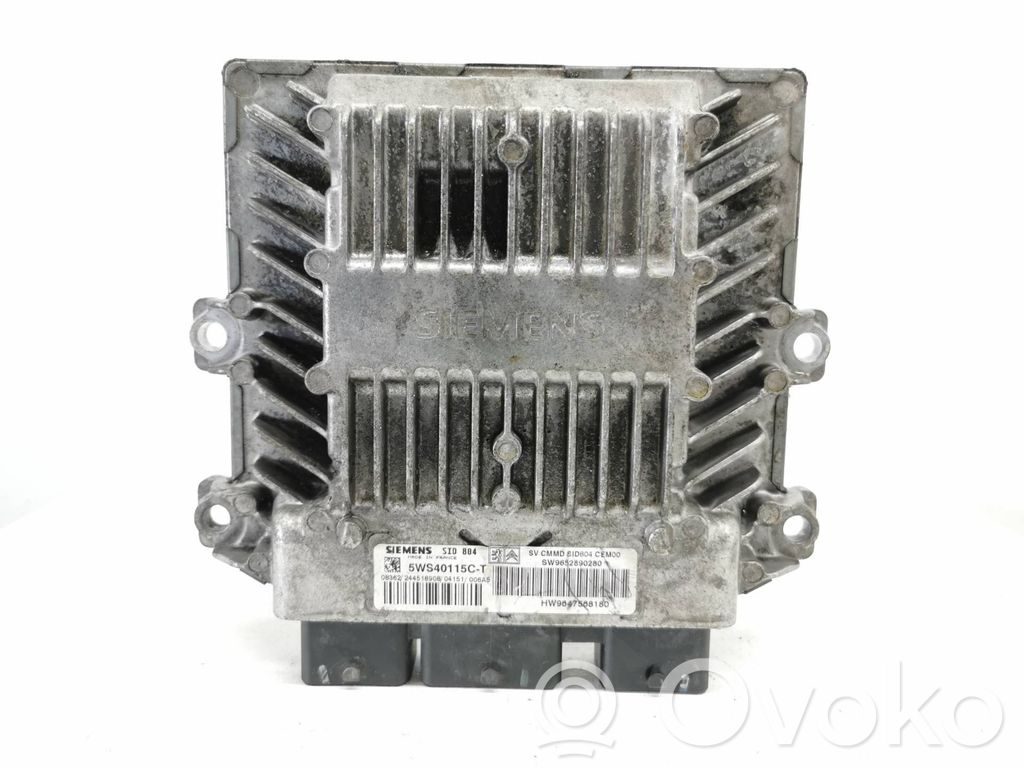 Engine control unit/module   SW9652890280,HW9647568180,5WS40115C