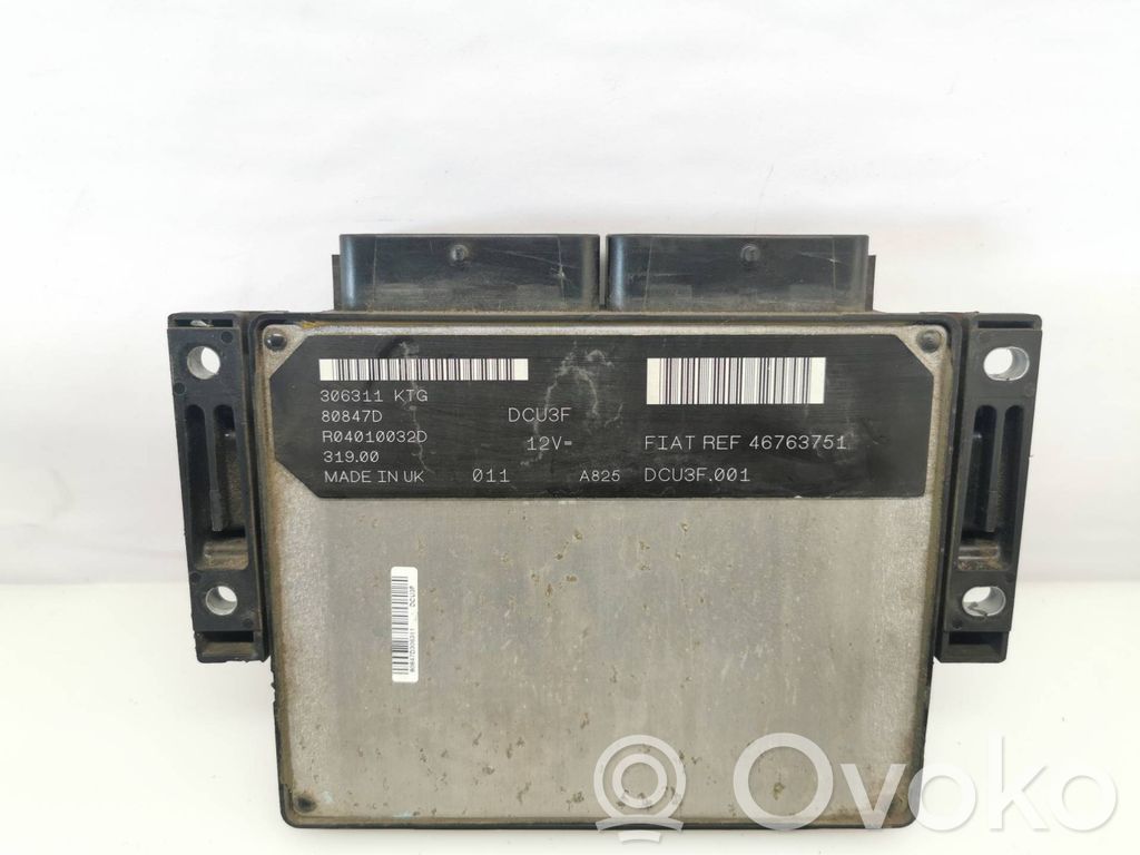 Fiat Punto (188) Unitate/modul de control motor 