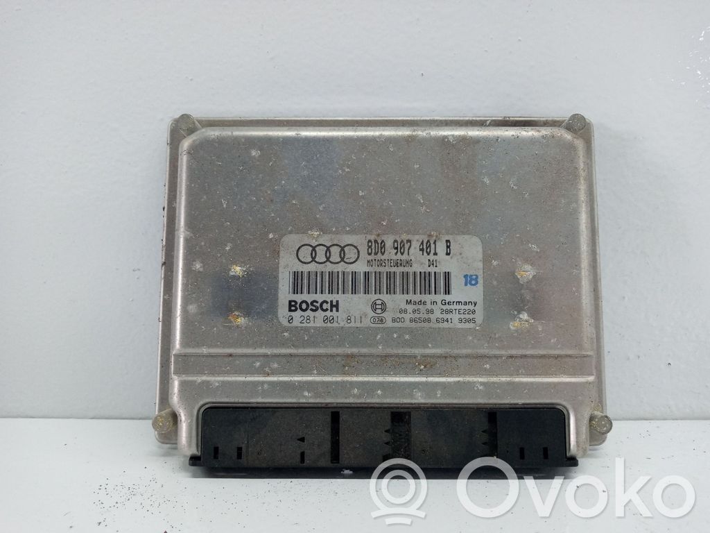 Engine control unit/module   8D0907401,0281001811,28RTE220