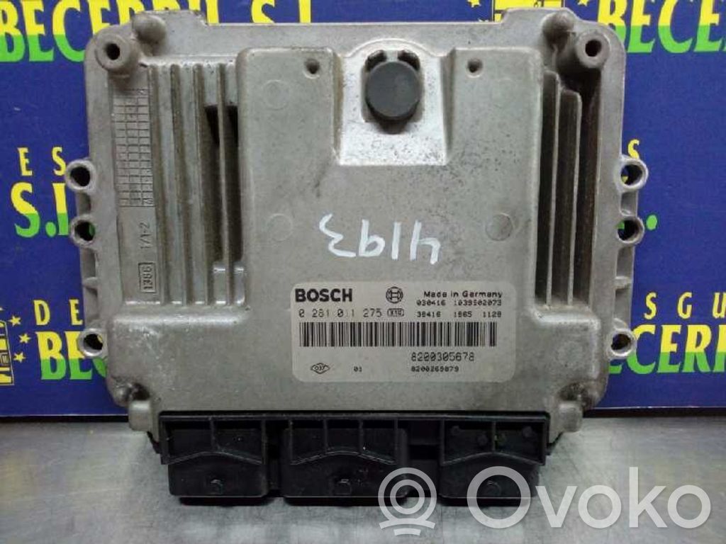 Unidad de control/módulo del motor   0281011275,8200305678,8200269879