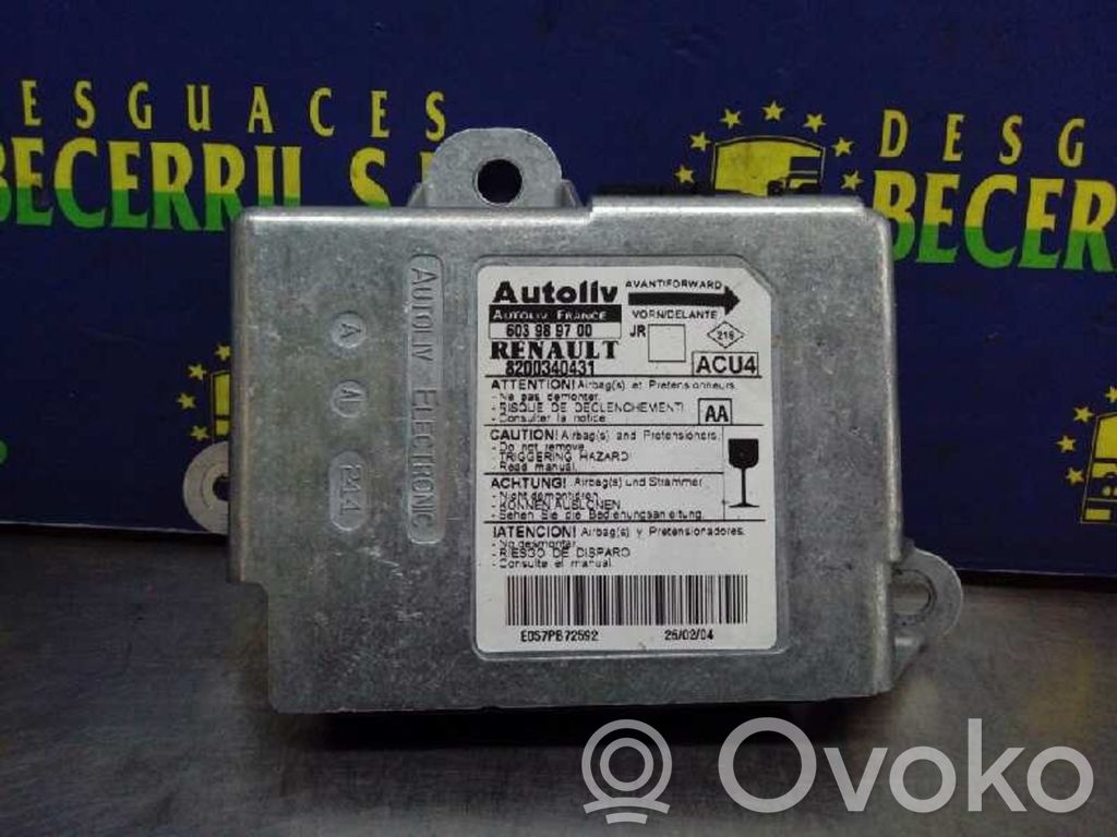 Renault Scenic II -  Grand scenic II Unitate/modul de comandă airbaguri 