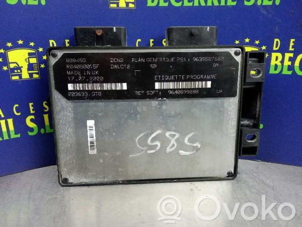 Unidad de control/módulo del motor   9639587680,9640899880