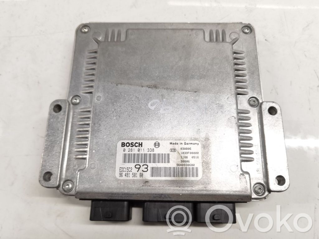 Centralina/modulo del motore   9649158180,0281011338
