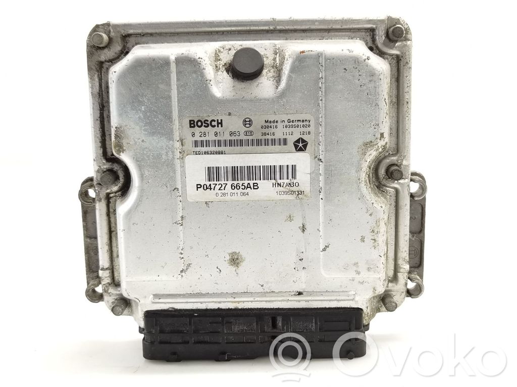 Engine control unit/module   P04727665AB,1039S01331