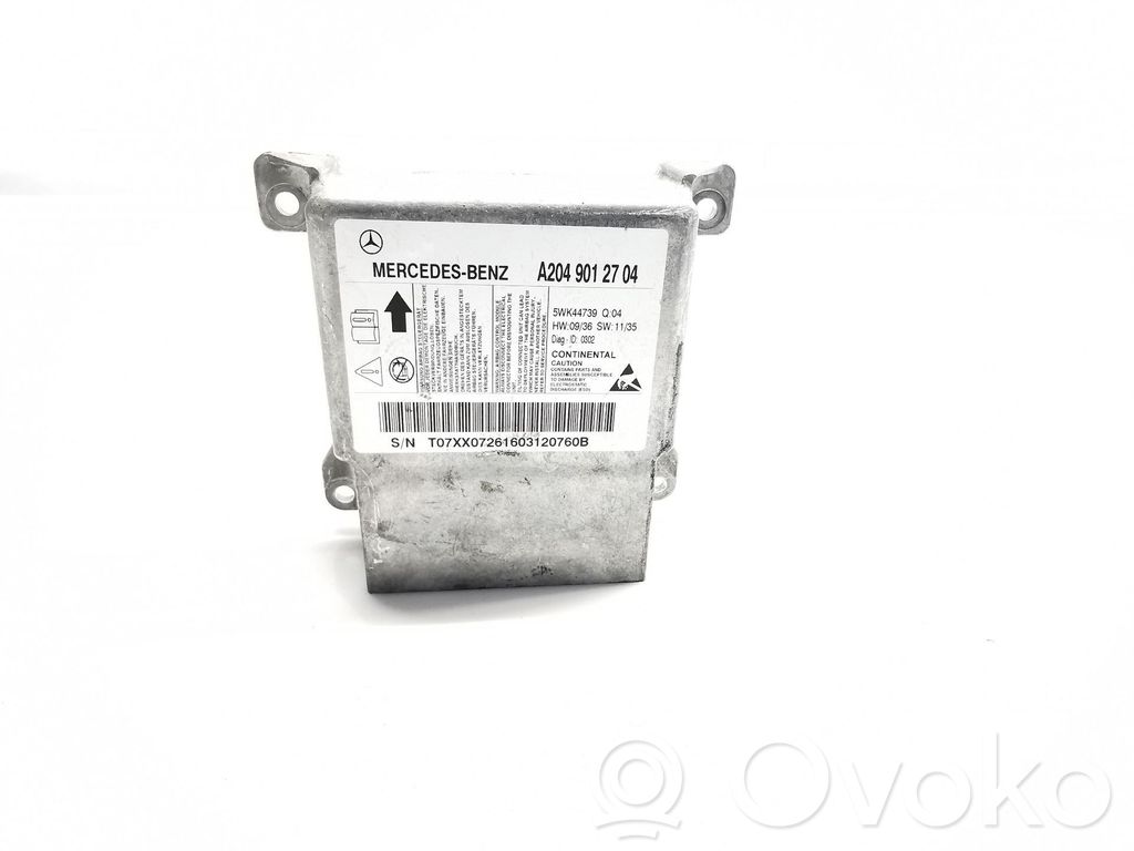 Mercedes-Benz C W204 Unitate/modul de comandă airbaguri 