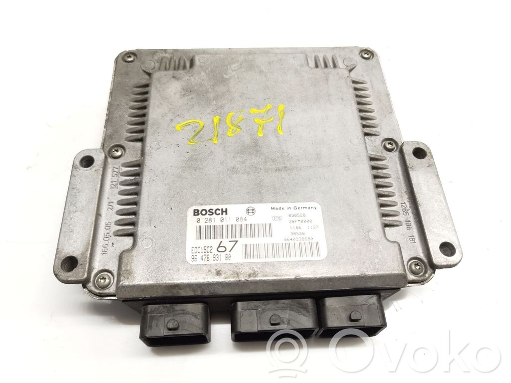 Engine control unit/module   9647693180,EDC15C267,0281011084