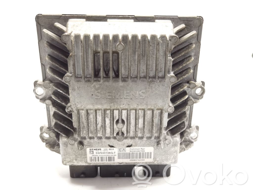 Engine control unit/module   SW9653647880,5WS40106G