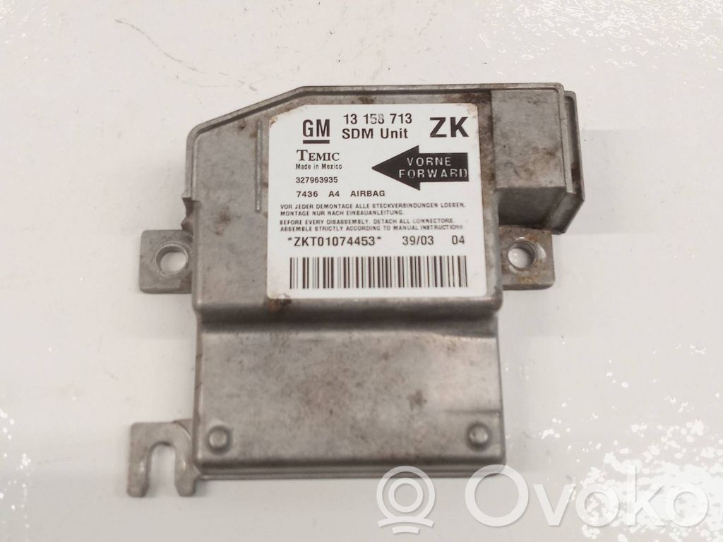 Unidad de control/módulo del Airbag   13158713ZK,327963935
