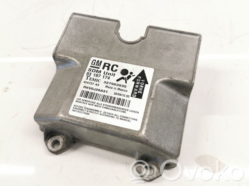 Opel Astra G Centralina/modulo airbag