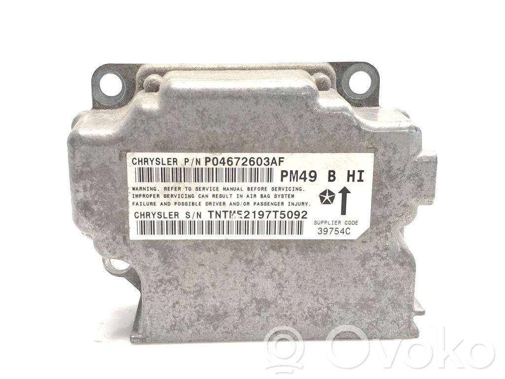 Unidad de control/módulo del Airbag   P04672603AF