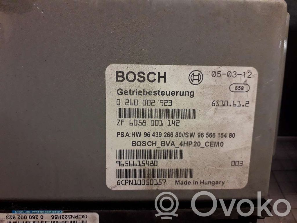 Peugeot 407 Injection control unit/module 