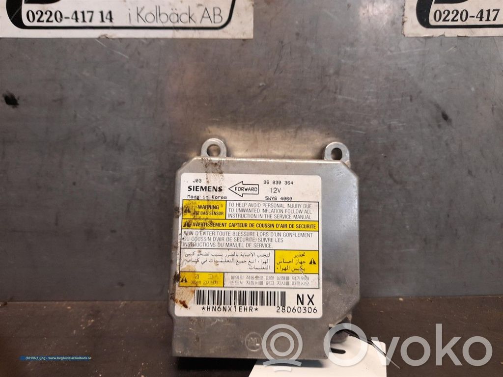 Airbag control unit/module   96830364,96830364
