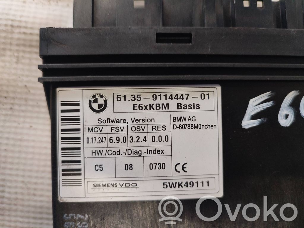 BMW 7 E65 E66 Kiti valdymo blokai/ moduliai 
