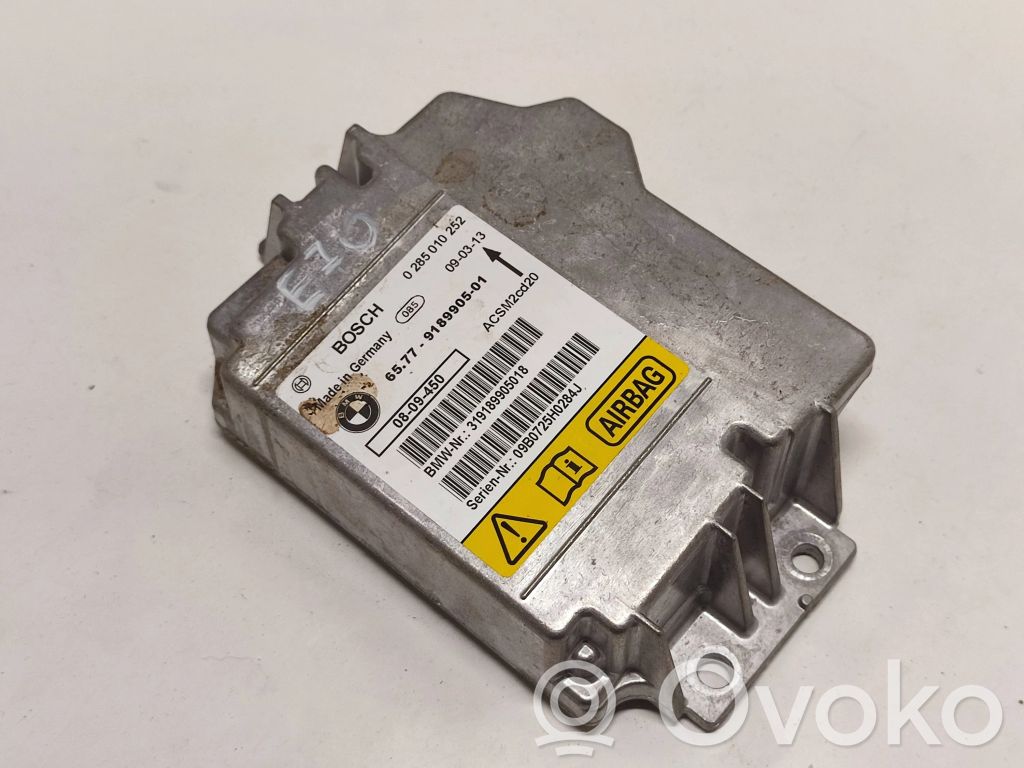 Airbag control unit/module   65779189905,65779204849,65779214813,65779154109,65779159795,65779165623,65779171948,65779240083