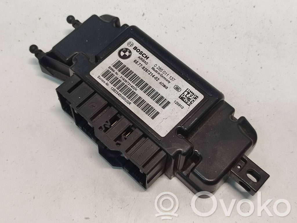 BMW 3 F30 F35 F31 Unidad de control/módulo del Airbag 